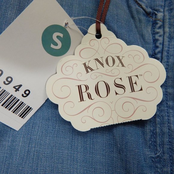 Wide Leg Flare Pants Small Knox Rose Women's Blue Pants - Picture 4 of 9